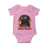 Funny Black Labrador Baby Onesie Dog Mom Retro Sunset Gift - Wonder Print Shop