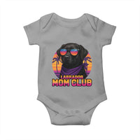 Funny Black Labrador Baby Onesie Dog Mom Retro Sunset Gift - Wonder Print Shop