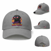 Funny Black Labrador Baseball Cap Dog Mom Retro Sunset Gift