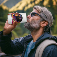 Funny Black Labrador 4 in 1 Can Cooler Tumbler Dog Mom Retro Sunset Gift - Wonder Print Shop