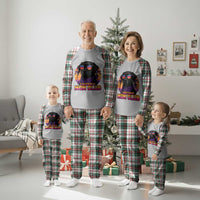 Funny Black Labrador Plaid Pajama Set Dog Mom Retro Sunset Gift - Wonder Print Shop