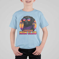 Funny Black Labrador T Shirt For Kid Dog Mom Retro Sunset Gift - Wonder Print Shop