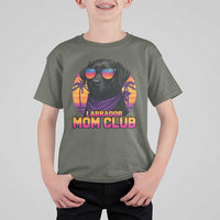 Funny Black Labrador T Shirt For Kid Dog Mom Retro Sunset Gift - Wonder Print Shop