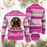 Funny Black Labrador Ugly Christmas Sweater Dog Mom Retro Sunset Gift - Wonder Print Shop