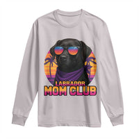 Funny Black Labrador Long Sleeve Shirt Dog Mom Retro Sunset Gift - Wonder Print Shop