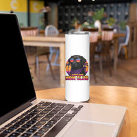 Funny Black Labrador Skinny Tumbler Dog Mom Retro Sunset Gift - Wonder Print Shop