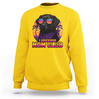 Funny Black Labrador Sweatshirt Dog Mom Retro Sunset Gift - Wonder Print Shop