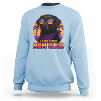 Funny Black Labrador Sweatshirt Dog Mom Retro Sunset Gift - Wonder Print Shop