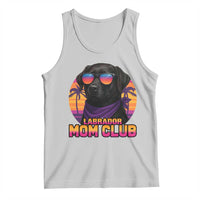 Funny Black Labrador Tank Top Dog Mom Retro Sunset Gift - Wonder Print Shop