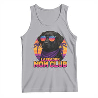Funny Black Labrador Tank Top Dog Mom Retro Sunset Gift - Wonder Print Shop