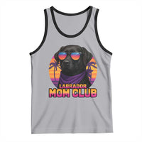 Funny Black Labrador Tank Top Dog Mom Retro Sunset Gift - Wonder Print Shop