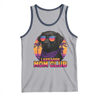 Funny Black Labrador Tank Top Dog Mom Retro Sunset Gift - Wonder Print Shop