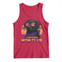 Funny Black Labrador Tank Top Dog Mom Retro Sunset Gift - Wonder Print Shop