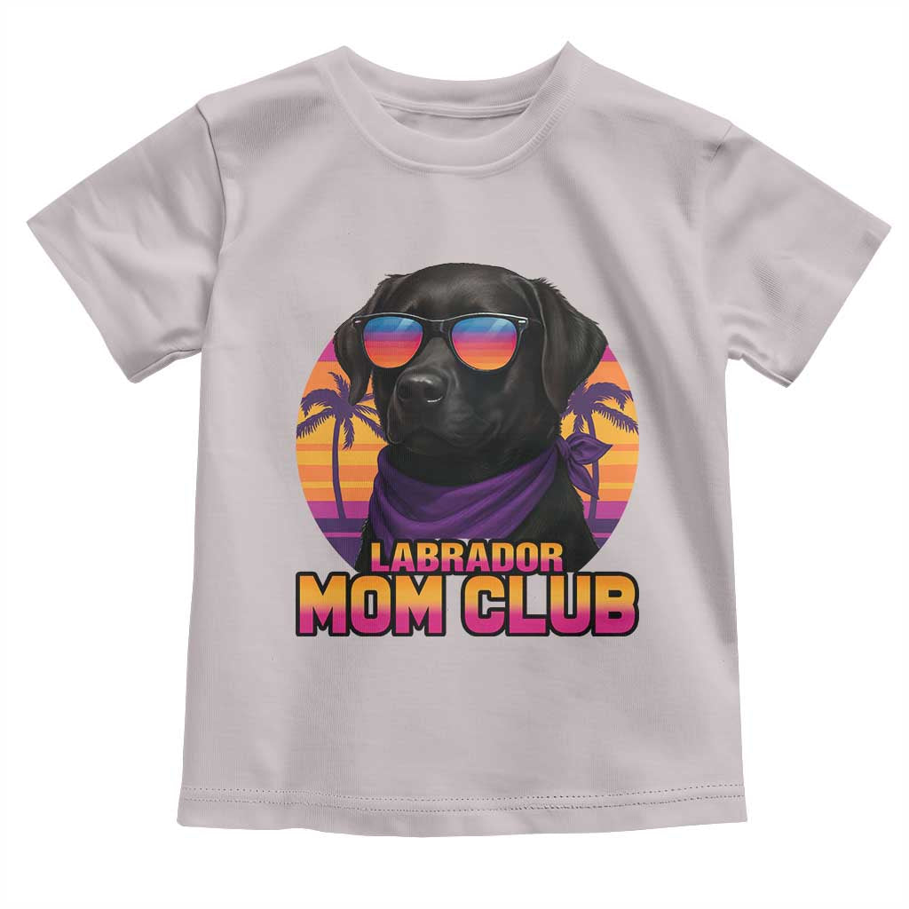 Funny Black Labrador Toddler T Shirt Dog Mom Retro Sunset Gift - Wonder Print Shop