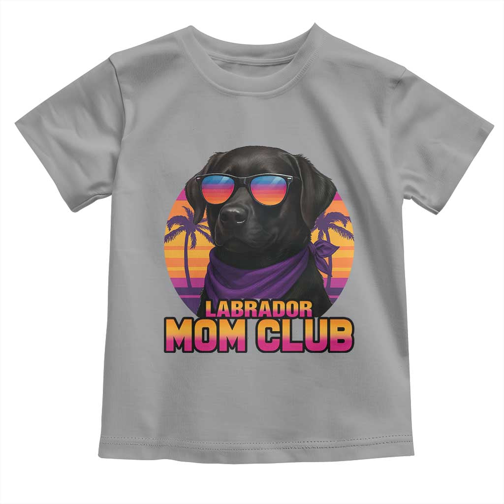 Funny Black Labrador Toddler T Shirt Dog Mom Retro Sunset Gift - Wonder Print Shop