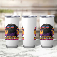 Funny Black Labrador Tumbler Cup Dog Mom Retro Sunset Gift - Wonder Print Shop