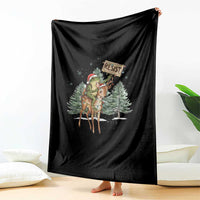 Resist Portland Frog Protest Christmas Throw Blanket Funny Holiday Meme Gift Idea - Wonder Print Shop