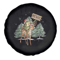Resist Portland Frog Protest Christmas Spare Tire Cover Funny Holiday Meme Gift Idea - Wonder Print Shop