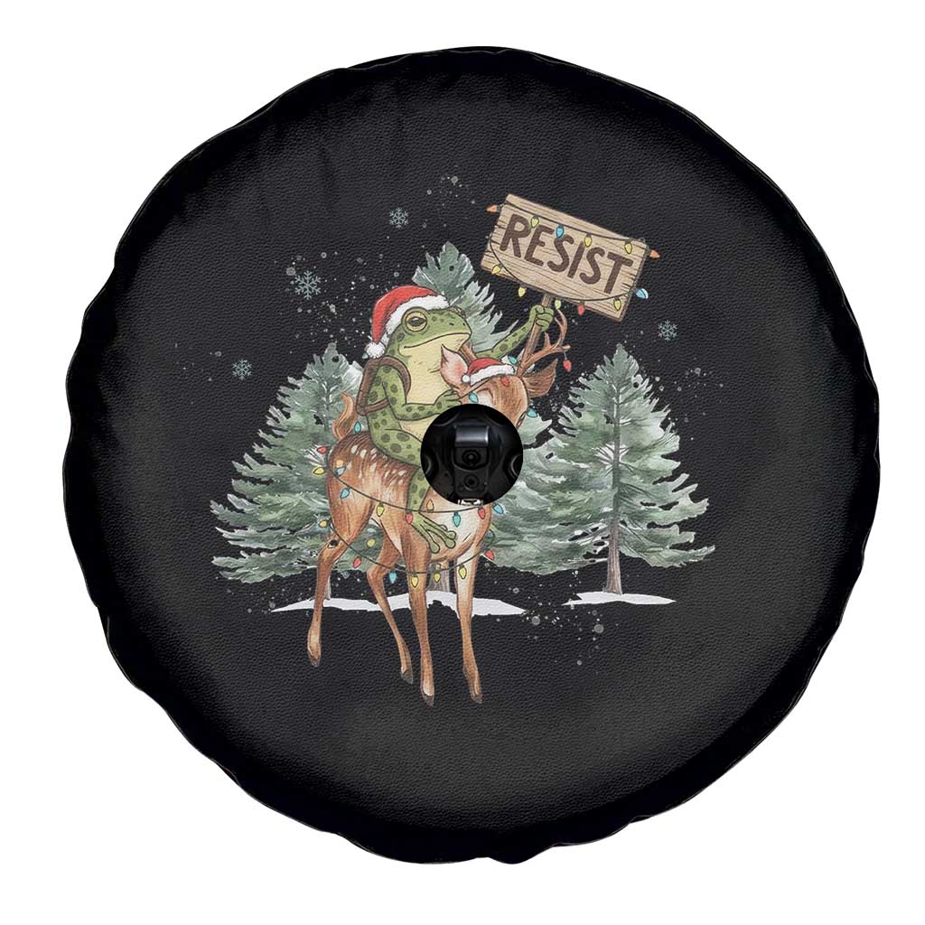 Resist Portland Frog Protest Christmas Spare Tire Cover Funny Holiday Meme Gift Idea - Wonder Print Shop