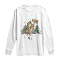 Resist Portland Frog Protest Christmas Long Sleeve Shirt Funny Holiday Meme Gift Idea - Wonder Print Shop