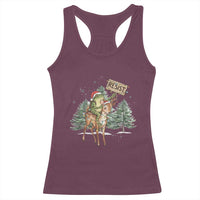 Resist Portland Frog Protest Christmas Racerback Tank Top Funny Holiday Meme Gift Idea - Wonder Print Shop