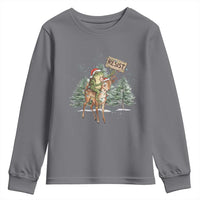 Resist Portland Frog Protest Christmas Youth Sweatshirt Funny Holiday Meme Gift Idea - Wonder Print Shop