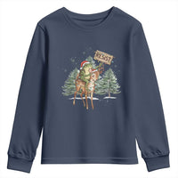 Resist Portland Frog Protest Christmas Youth Sweatshirt Funny Holiday Meme Gift Idea - Wonder Print Shop