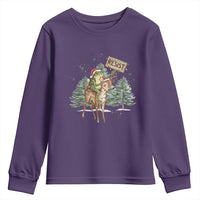 Resist Portland Frog Protest Christmas Youth Sweatshirt Funny Holiday Meme Gift Idea - Wonder Print Shop