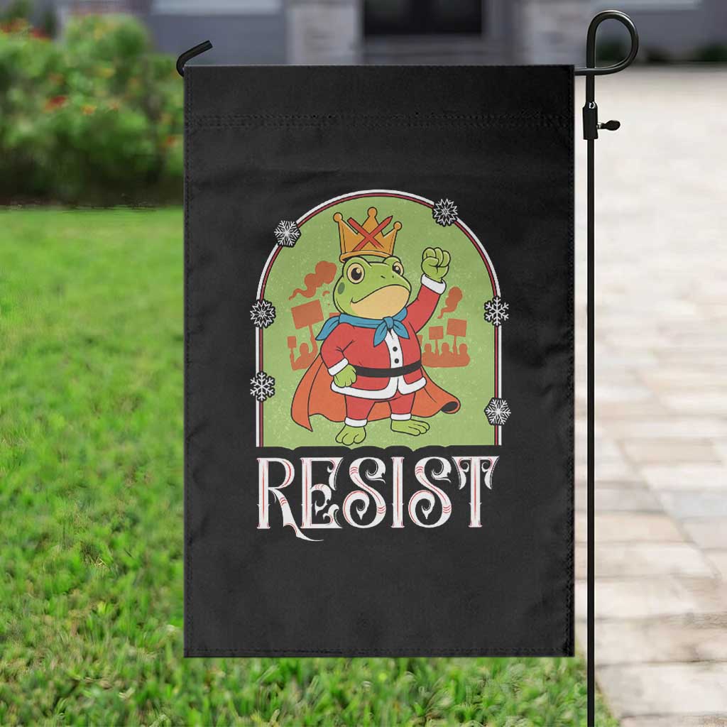 Resist Portland Frog Protest Garden Flag Funny No Kings Christmas Gift - Wonder Print Shop
