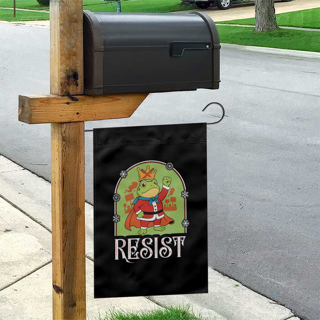 Resist Portland Frog Protest Garden Flag Funny No Kings Christmas Gift - Wonder Print Shop