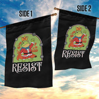 Resist Portland Frog Protest Garden Flag Funny No Kings Christmas Gift - Wonder Print Shop