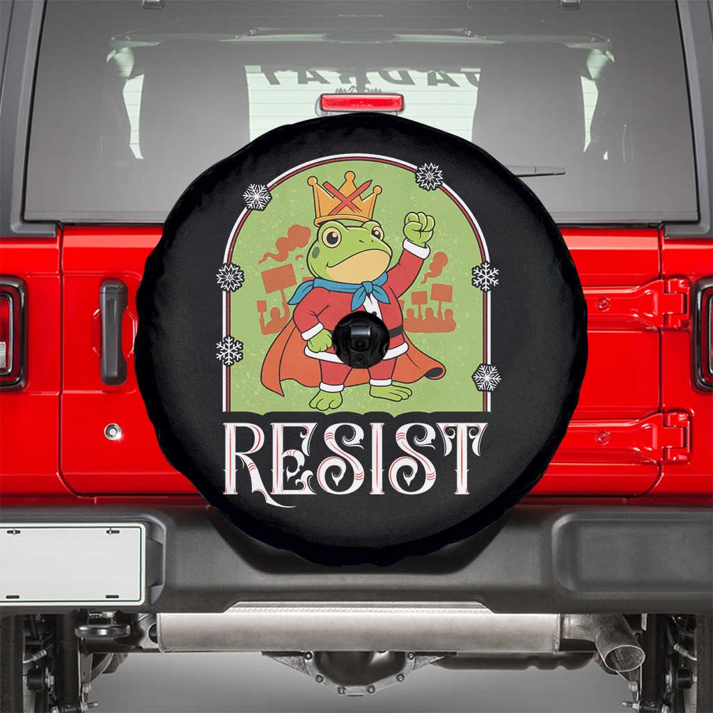 Resist Portland Frog Protest Spare Tire Cover Funny No Kings Christmas Gift - Wonder Print Shop