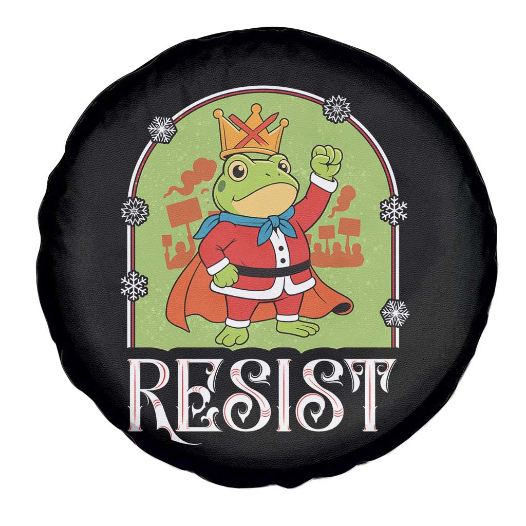 Resist Portland Frog Protest Spare Tire Cover Funny No Kings Christmas Gift - Wonder Print Shop