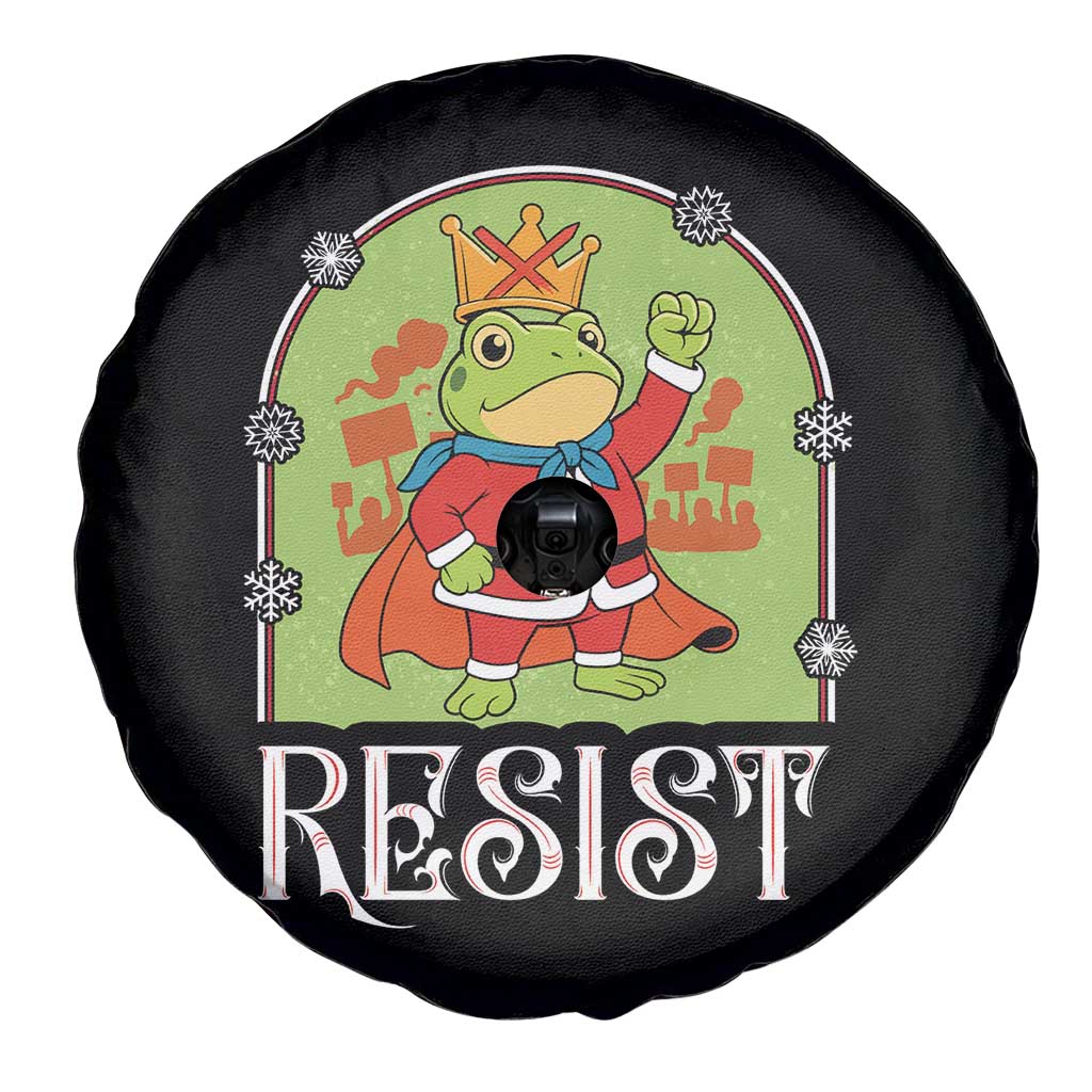 Resist Portland Frog Protest Spare Tire Cover Funny No Kings Christmas Gift - Wonder Print Shop