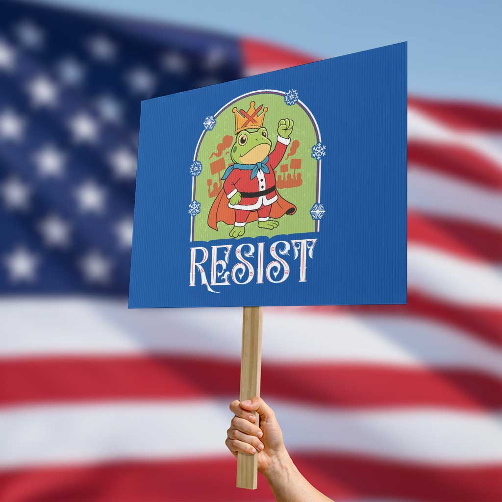 Resist Portland Frog Protest Protest Sign Funny No Kings Christmas Gift - Wonder Print Shop