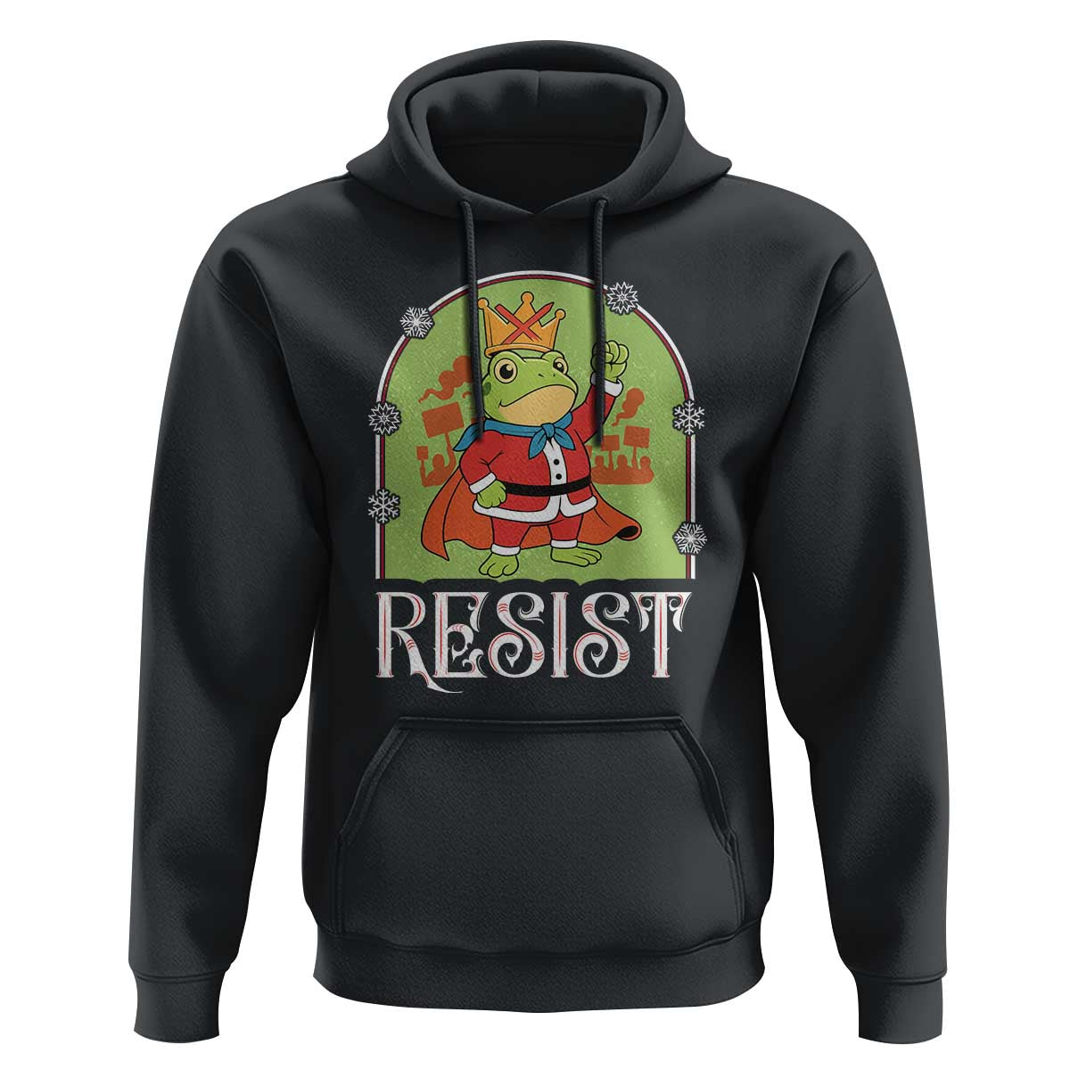 Resist Portland Frog Protest Hoodie Funny No Kings Christmas Gift - Wonder Print Shop