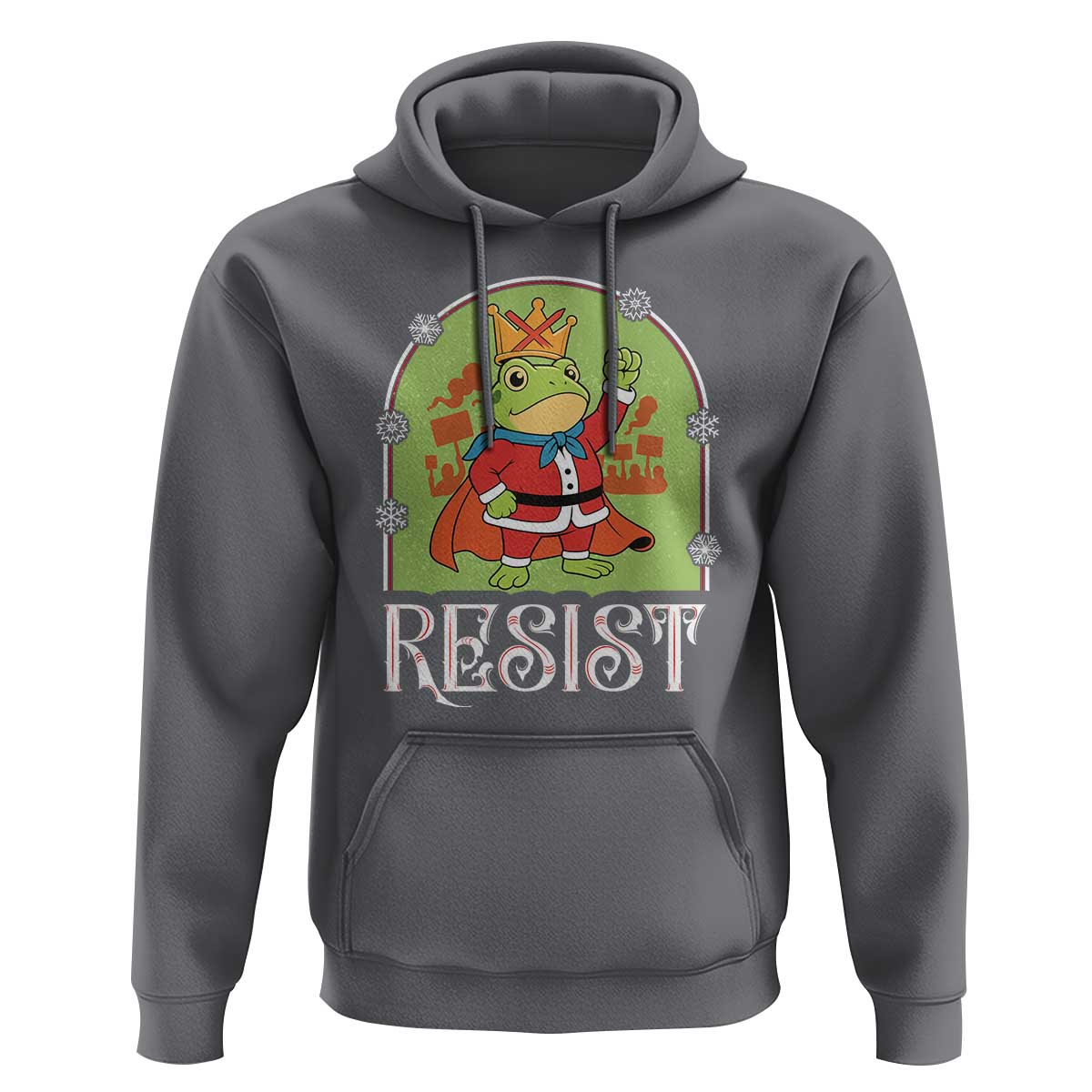 Resist Portland Frog Protest Hoodie Funny No Kings Christmas Gift - Wonder Print Shop