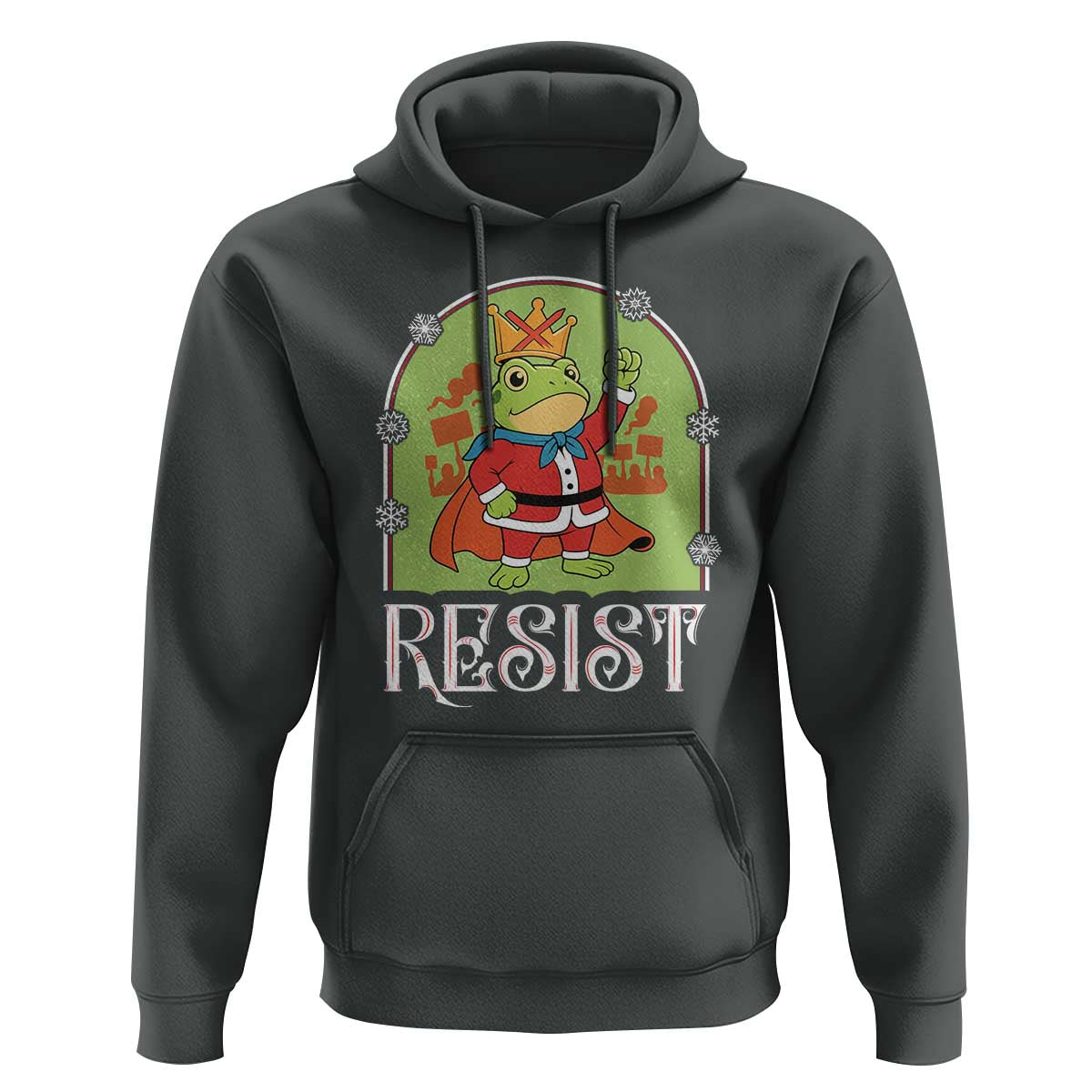 Resist Portland Frog Protest Hoodie Funny No Kings Christmas Gift - Wonder Print Shop