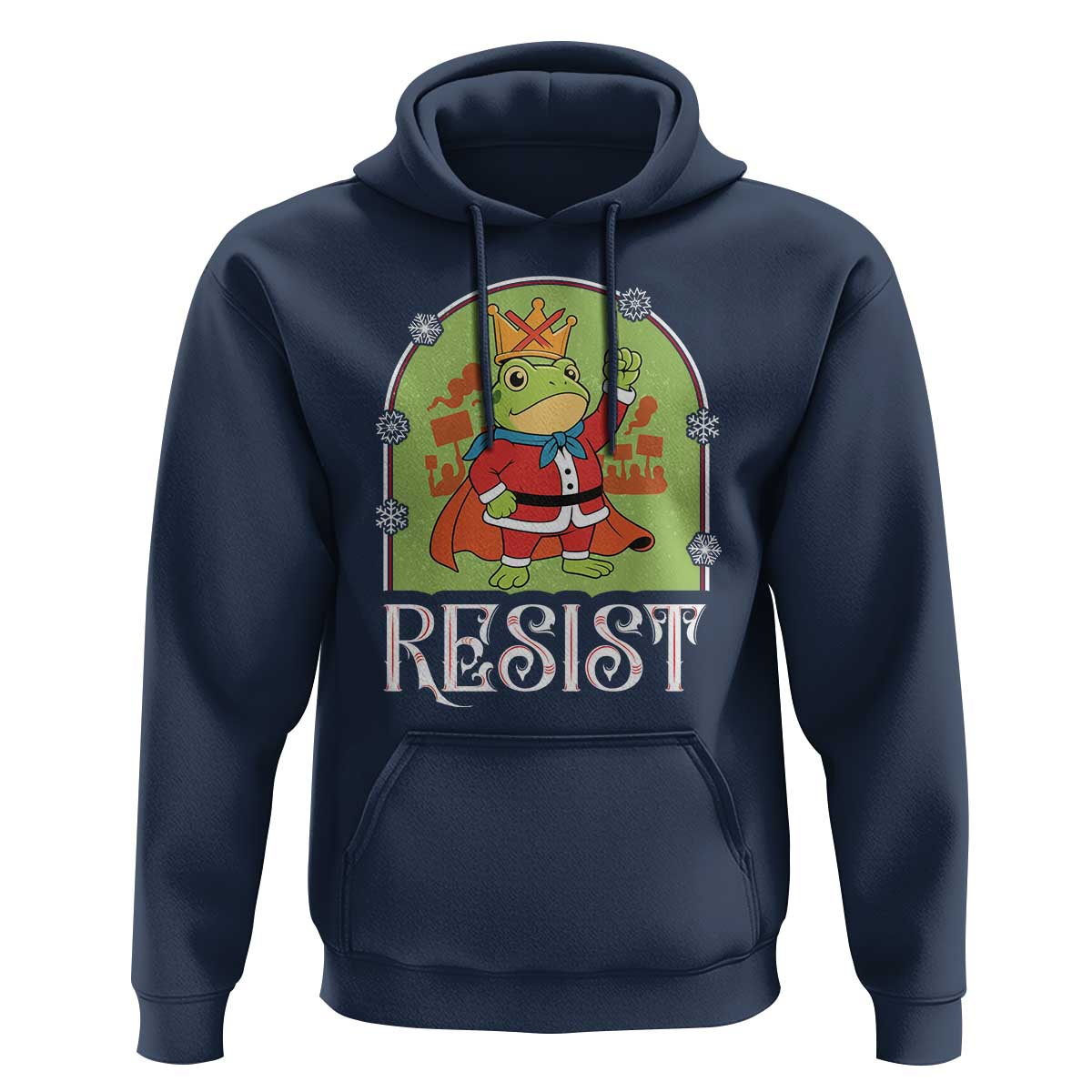 Resist Portland Frog Protest Hoodie Funny No Kings Christmas Gift - Wonder Print Shop