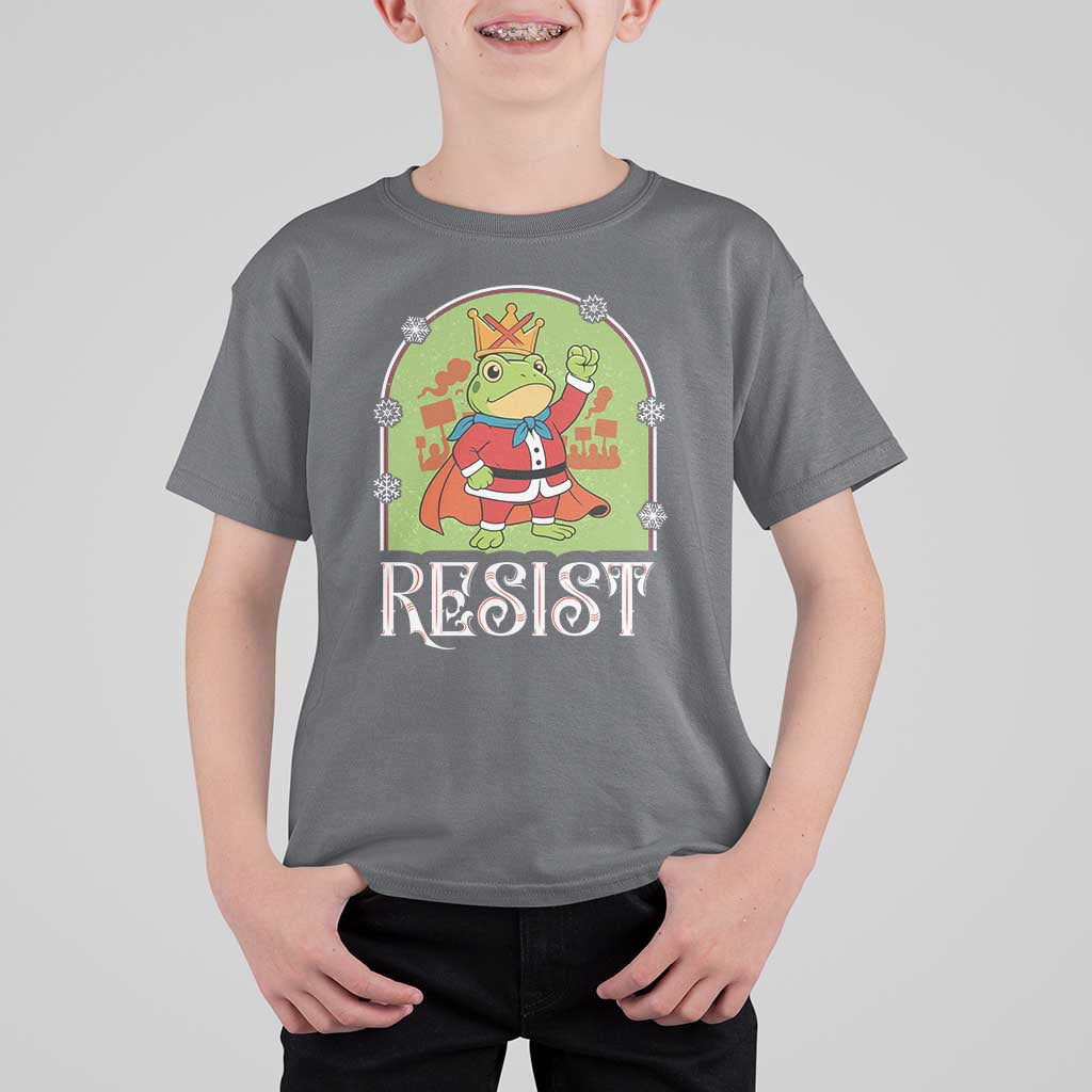Resist Portland Frog Protest T Shirt For Kid Funny No Kings Christmas Gift - Wonder Print Shop