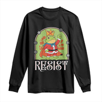 Resist Portland Frog Protest Long Sleeve Shirt Funny No Kings Christmas Gift - Wonder Print Shop