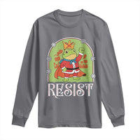 Resist Portland Frog Protest Long Sleeve Shirt Funny No Kings Christmas Gift - Wonder Print Shop