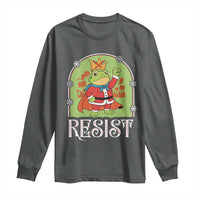 Resist Portland Frog Protest Long Sleeve Shirt Funny No Kings Christmas Gift - Wonder Print Shop
