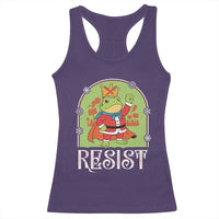 Resist Portland Frog Protest Racerback Tank Top Funny No Kings Christmas Gift - Wonder Print Shop