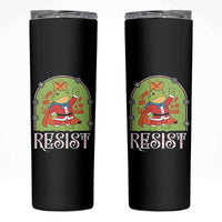 Resist Portland Frog Protest Skinny Tumbler Funny No Kings Christmas Gift - Wonder Print Shop