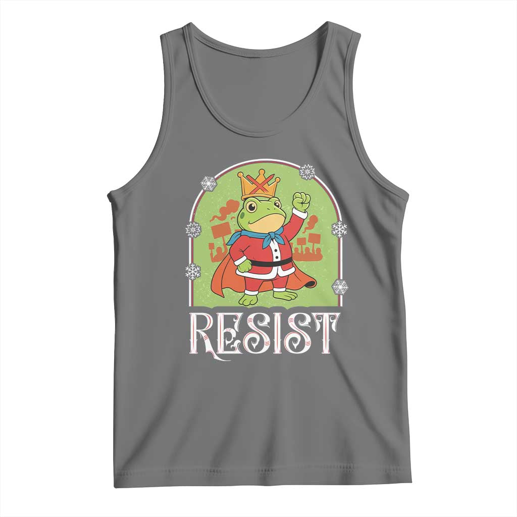 Resist Portland Frog Protest Tank Top Funny No Kings Christmas Gift - Wonder Print Shop