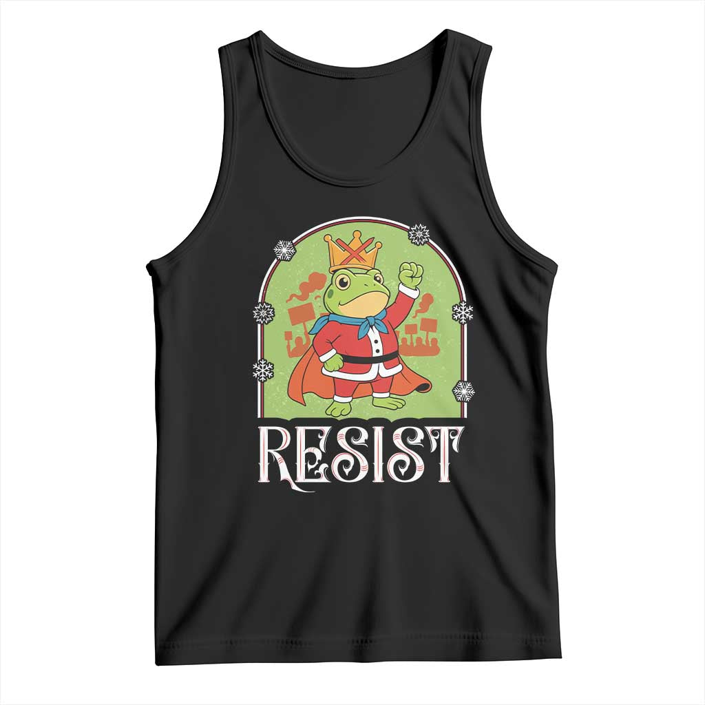 Resist Portland Frog Protest Tank Top Funny No Kings Christmas Gift - Wonder Print Shop