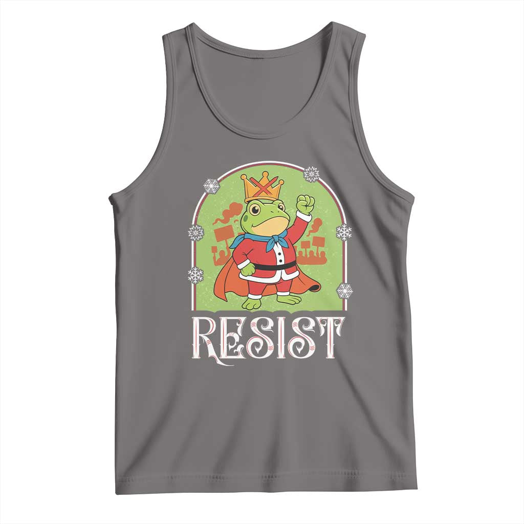 Resist Portland Frog Protest Tank Top Funny No Kings Christmas Gift - Wonder Print Shop