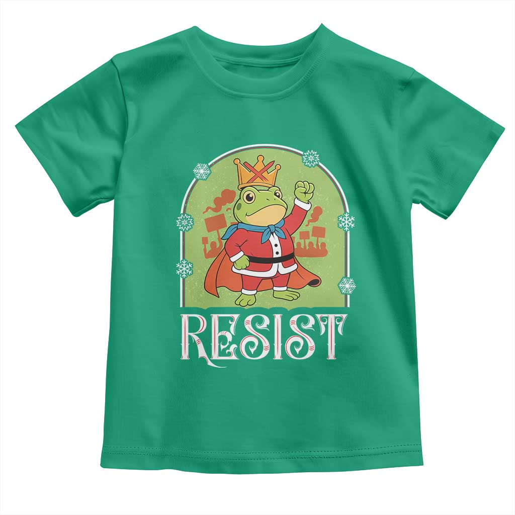 Resist Portland Frog Protest Toddler T Shirt Funny No Kings Christmas Gift - Wonder Print Shop