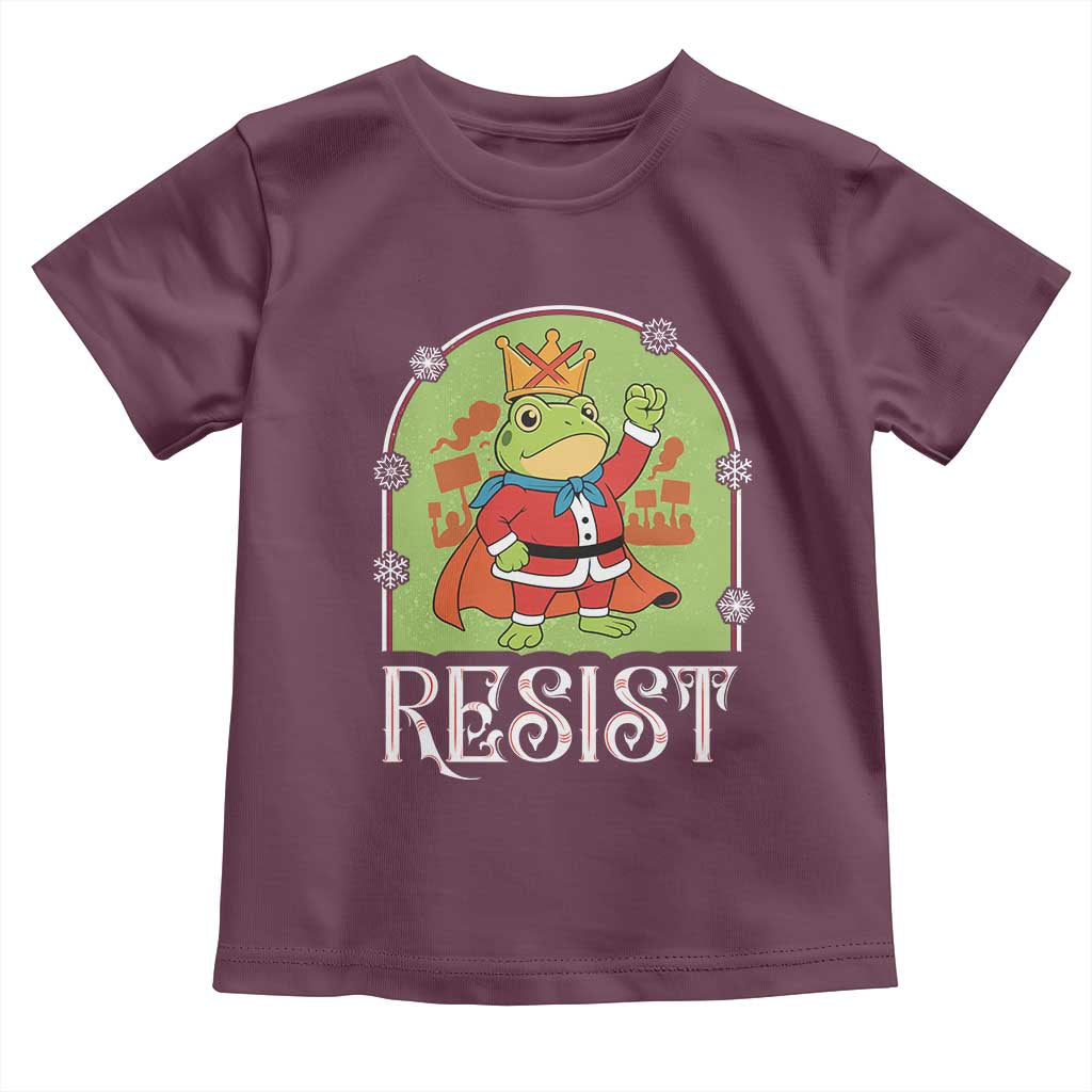 Resist Portland Frog Protest Toddler T Shirt Funny No Kings Christmas Gift - Wonder Print Shop